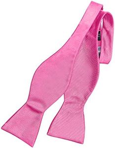 LUTHER PIKE SEATTLE Self Tie Bow Ties For Men (Pink)