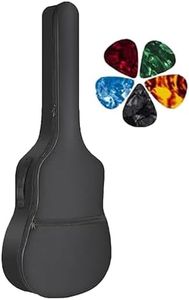 IMAGINEA 41 Inch Guitar Bag for Acoustic Guitar Gig Cover Bag with 5 Picks One Storage Pocket Guitar Case Adjustable Shoulder Strap Zippered Bags for Dust-Proof & Oxford Water-Resistant Soft Bag