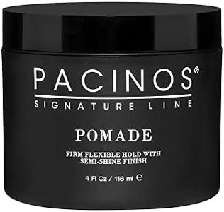 Pacinos Pomade - Flexible Hold, Frizz Control - High Shine Pomade for All Hair Types - 4oz