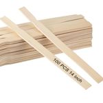 ZOENHOU 100 PCS 14 Inch Wood Paint Stir Sticks, Paint Mixing Stick, Wood Stirrers for Mixing Paint Resin Craft