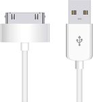 USB Sync and Charging Data Cable for Compatible with iPhone 4/4s, 3G/3GS, iPad 1/2/3, 30-Pin Cables Charger Lead USB Sync and Charging Data Cable for Compatible with iPhone , iPad 1/2/3- 1M White