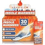 Bramble Insole Foot Warmers - Heated Insoles - Odourless Air-Activated Warmers - Up to 10 Hours of Heat - 30 Pair (60 Warmers)