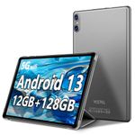 YESTEL 2024 Latest Tablet Android 13 Tablet 10.1 inch with Octa-Core Processor,12GB RAM+128GB ROM (Expand to 1TB),IPS HD Display,WiFi, Bluetooth, GPS,6000mAh-Grey