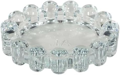 Alice Lane Original Bubble Candle Dish Large – Chic Clear Glass Candle Dish for Home Decor – Decorative Modern Candle Holder for Small Candles & Diffusers