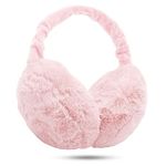 KQueenStar Direct Ear Muffs Women - 1/2 Piece Winter Earmuffs Adjustable Faux Fur Ear Warmer Soft Warm Windproof Plush Earmuffs Foldable For Men/Girl Thanksgiving