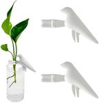 Plant Propagation Station-Plant Support for Cuttings, Shoots, Stems, and Sprouts, Plant Stem Support,Plant Propagation Buddy,2 Cute Gardening Gifts for Women,Propagation Vases for Plants. (2, White)