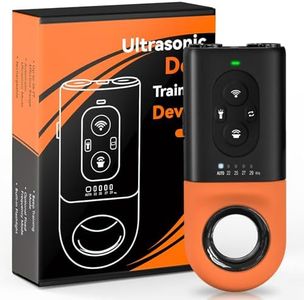 ByteRoll Dog Bark Deterrent Devices, Anti Barking Device for Dogs with Dual Emitters, 35 ft Range, LED Flashlight, Rechargeable Handheld Trainer, Safe & Effective, Stop Neighbors Dog