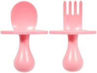 Nooli Baby Silverware Baby Fork Toddler Forks Toddler Utensils, BPA Phthalates-Free, Dishwasher and Sterilizer Safe, Pink