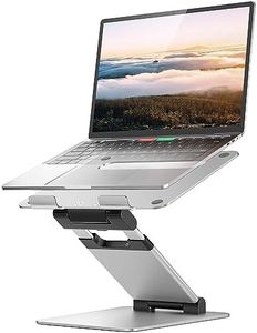 Nulaxy Laptop Stand, Ergonomic Sit to Stand Laptop Holder Convertor, Adjustable Height from 2.1" to 13.8", Supports up to 22lbs, Compatible with MacBook, All Laptops Tablets 11-17" - Silver