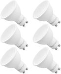 Enuotek 7W 650Lm Dimmable GU10 LED Spotlights LED Spot Light Bulbs 120 Wide Beam Angle Cool White 5000K AC220~240V Trailing Edge Dimmable Replace 60W Halogen Lamp 6 Pack by