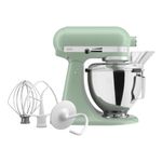 KitchenAid Tilt-Head Stand Mixer, 4.3L Stainless Steel Bowl, Full Metal Construction, Planetary Mixing Action, 10 Speeds, Pouring Shield, Whisk, Flat Beater & Dough Hook, Cardamom