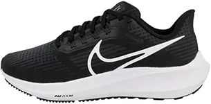 NIKE Women's Nike Air Zoom Pegasus 39 Sneaker, Black White Dk Smoke Grey, 6 UK