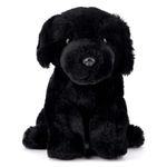 Zappi Co Buddy the Black Labrador Plush Toy (20cm) Black Lab Dog Loyal Companion - Soft, Cuddly, 100% Recycled - Perfect Canine Friend