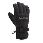 Carhartt Men's Waterproof Windproof Insulated Work Glove, Black, Medium