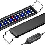 NICREW SlimLED Aquarium Plants Light, Fish Tank Light with Wired Timer and Extendable Brackets, 28-42 cm