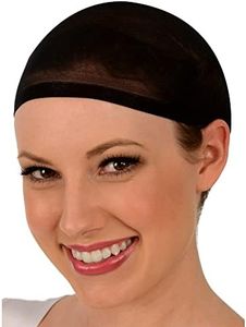 Kangaroo 2 PK Black Wig Cap for Women & Men: Stretchable Nylon Wig Caps | Hair Net for Men | Wig Caps for Women Non Slip | Stocking Cap for Wigs