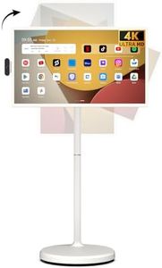 ApoloSign 32'' UHD 4K Smart Portable TV 2nd Gen, 16(8+8) GB RAM+256GB, Android 14, EDLA-Certified, Digital Calendar & Chore Chart, Built-in 9300mAh Battery, Full Swivel Rotation, Voice Remote Control