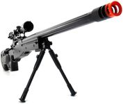 BBTac Airsoft Sniper Rifle Bolt Action Heavy Battle Airsoft Gun Spring with 3X Scope and Bipod