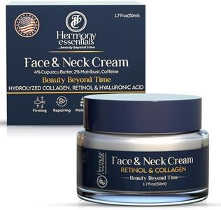 Hermony Essentials Neck Firming Cream - Anti-Aging Neck Cream for tightening and Wrinkles - Tighten & Lift Neck Firming Cream - with Hyaluronic Acid, 1.7 oz