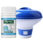 Hycago Floating Chlorine Dispenser with Chlorine Tablets for Hot Tub & Pool, Floating Tablet Holder for Hot Tub Swimming Pool Spa,100PCS