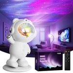 FULEN Star Projector for Bedroom Decor, Galaxy Projector for Kids, Aurora Light Projection, Cute LED Night Light for Living/Gaming Room/Party, Christmas Gift for Boys&Girls,White