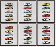 97 DECOR Super Car Posters for Boys Room - Modern Car Wall Art Prints, Sport Car Poster for Men, Racing Car Room Decor for Teen Boys Bedroom, Cool Supercars Artwork Pictures Decoration (8x10" | 20x25 UNFRAMED)