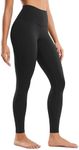 CRZ YOGA Butterluxe High Waisted Lounge Legging 28'' - Workout Leggings for Women Buttery Soft Yoga Pants Black Medium