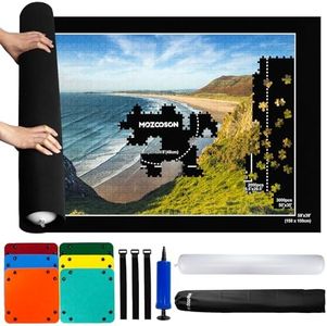 MOZOOSON Tapete Puzzle, Tapete Puzzle 3000 2000 1500 Piezas, Puzzle Mat Roll Up Puzzle Pad, Estera de Rompecabezas Portátil, Tapete para Enrollar Puzzles, Alfombra Guarda Puzzle