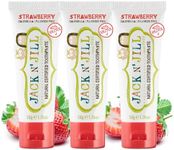 Jack N' Jill Natural Toothpaste Organic 50g Set of 3 - Strawberry