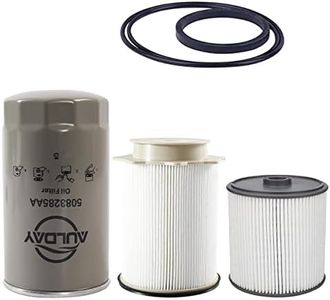 FUEL FILTER AND OIL FILTER KIT FITS for 2019 2020 2021 2022 DODGE RAM 2500 3500 4500 5500 6.7L CUMMINS DIESEL ENGINE FUEL FILTER OEM 68436631AA 5083285AA 68157291AA