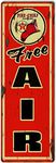 Free Air Gasoline Reproduction Garage Shop Metal Sign 16"x4" Wall Plaque Retro Vintage Signs