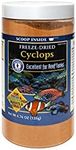 San Francisco Bay Brand Freeze-Dried Cyclops Fish Food - Protein-Rich Betta Fish Tank Accessories for Freshwater Community Fish, Reef Tanks & Invertebrates - 4.76oz (135g), with Feeding Scoop