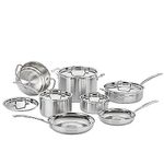 Cuisinart MultiClad Pro 12-Piece Stainless Steel Pots and Pans Set (MCP-12NCC)