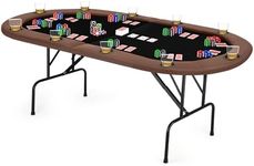 ZivPlay Poker Table Foldable 10 Pla