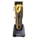 Wahl Professional 5 Star Gold Cordless Magic Clip Hair Clipper with 100+ Minute Run Time for Professional Barbers and Stylists - Model 8148-700, Black,Gold