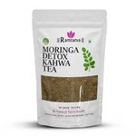 Moringa Detox Kahwa Tea by RAMTATVA, (Pack Of 1) With Anti Diabetic,Ginger,Lemon,Natural Herbs & Spices,Caffeine free, Zero calories,Stress relief,Sugar Free (100g - 50 Cup)