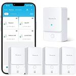 GoveeLife WiFi Water Ieak Detector 2 for Home, Smart Water Ieak Sensor 4 Pack with 100dB Adjustable Alarm and App Alerts, Wireless Detector with 1312 ft Transmission for Basement, Kitchen, Bathroom