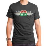 Goodie Two Sleeves Men's Friends Central Perk T-Shirt, Charcoal, XX-Large
