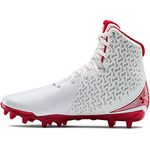 Under Armour Women's Highlight Mc Lacrosse Shoe, White/Red, 3 UK