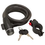 Sterling 1018K Self Coiling Locking Cable & Bike Mounting Kit, Black