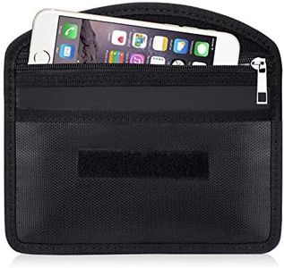 ENGPOW Fireproof Faraday Bag with Zipper Anti-Tracking GPS RFID Car Key Signal Blocker Wallet Shielding Pouch Protective Case for Cell Phone Privacy and Car Key FOB