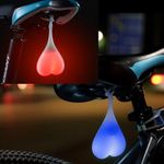 2PCS Rear Bike Tail Light LED Bicycle Rear Lights Cycling Night Essential Seat Back Safety Lamp Waterproof Bright Warning Flash MTB Truck Car Light Waterproof Creative Warning Light