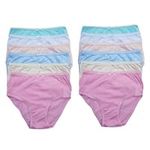 Sock Stack Kids Underpants Briefs Childrens Toddler Boys & Girls Cotton Brief Comfortable Knickers Underwear, Pack of 12, Girls Assorted 2-3 Years