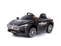 FUN OASIS Rechargeable Battery Operated Ride-On Toy Car with Seat Belt, LED Lights, Music Modes, Swing Function, Dual Control (Manual & Remote) - for Kids 2 to 5 Years - Black