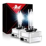 WinPower D1S Xenon Bulb 35W 6000K HID Headlight Super White X-treme Discharge Lamp 85V Car Replacement Kit, 1 Pair
