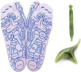 AGDSCVNG 3 PCS Acupressure Reflexology Socks Set for Men and Women - Foot Pain Relief with Massage Tools, Acupressure Pen & Massage Sticks - Perfect Foot Reflexology Gift (Women)