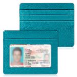 Fintie Slim Minimalist Front Pocket Wallet, RFID Blocking Credit Card Holder Card Cases with ID Window for Men Women, Legacy Teal, Modern