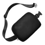 Fanny Pack Women, Black Fanny Pack, Sac Banane Femme, Crossbody Waist Bag, Belt Bag with Adjustable Strap, Cross Body Bag for Travel Sport Running Cycling Hiking