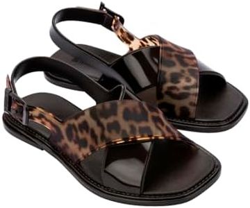 Melissa Cleo Sandal for Women, Brown, 8