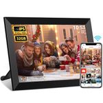 FRAMEO Digital Photo Frame, 10.1 Inch Wi-Fi Digital Picture Frame with 1280x800 IPS Touch Screen, Built-in 32GB Storage, Easy to Share Photos or Videos via Frameo App Auto-Rotate (Black)